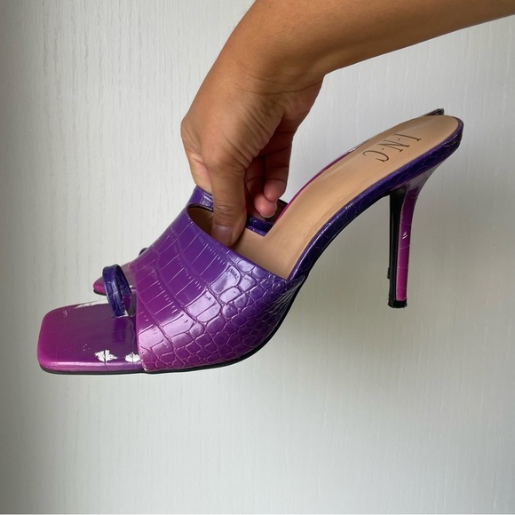 INC International Concepts Purple Friskee Slide Sandals Size Women's 10. - Picture 6 of 10